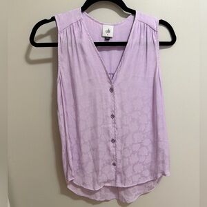CAbi Lavender Sleeveless Blouse Size XS